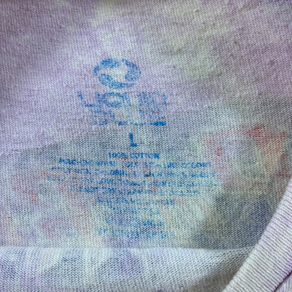 VTG 2001 Grateful Dead Ship of Fools Tie Dye Shirt Liquid Blue Distressed Large - Picture 4 of 8